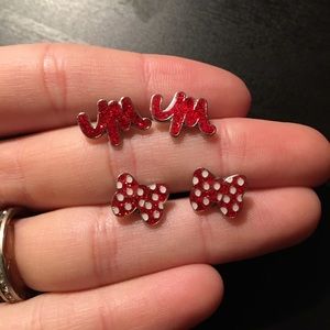 disney minnie mouse earring set